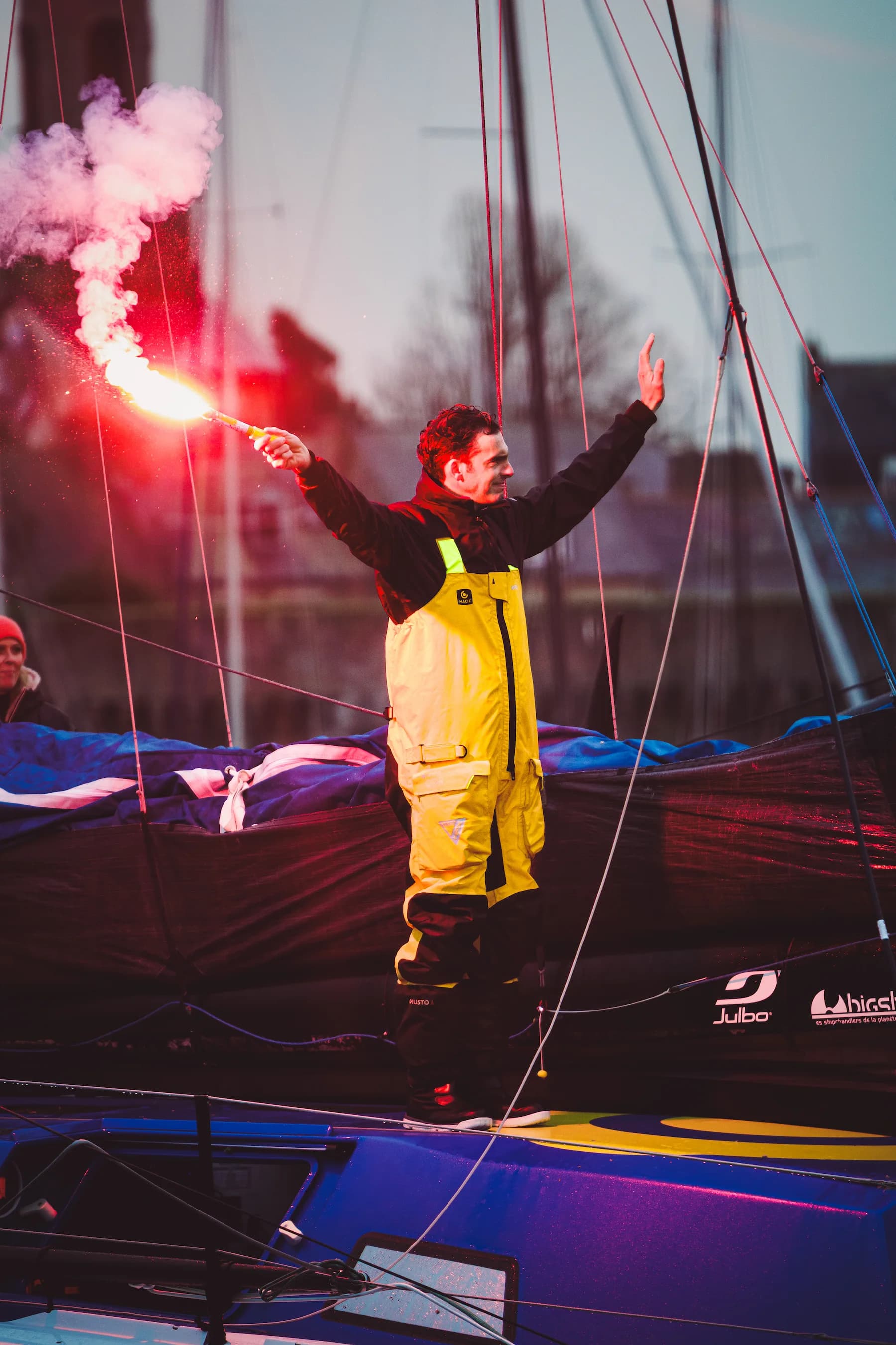Retour de Charlie Dalin - photo 2 par Alexis Yvonnou